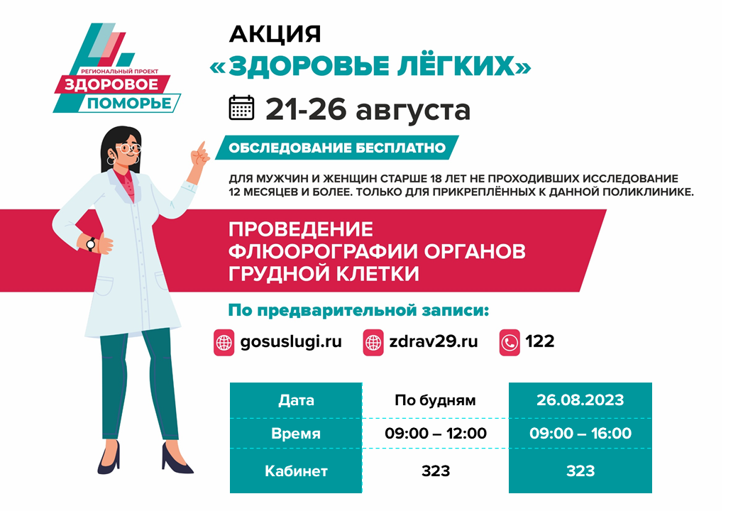 Здоровое Поморье — "Здоровье легких"